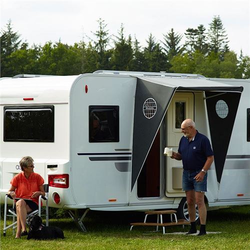 Dørmarkise til campingvogn
