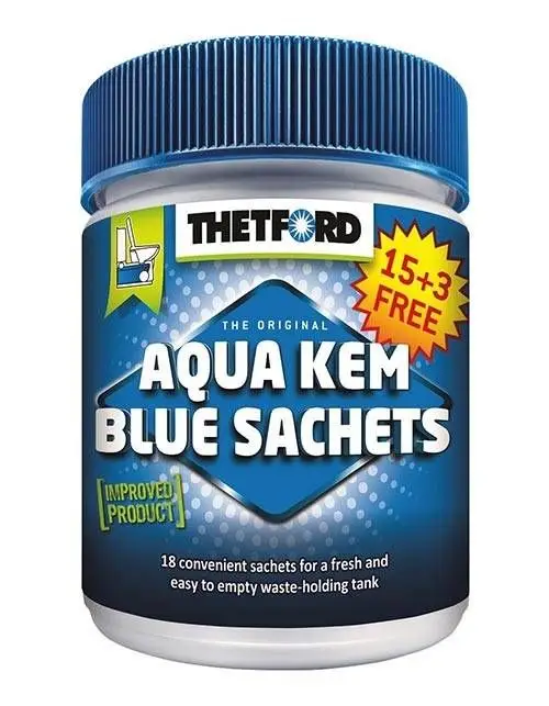 Toiletkemi "Aqua Blue Sachets" 18 stk.
