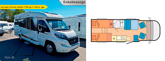 Lej en Hobby Optima autocamper